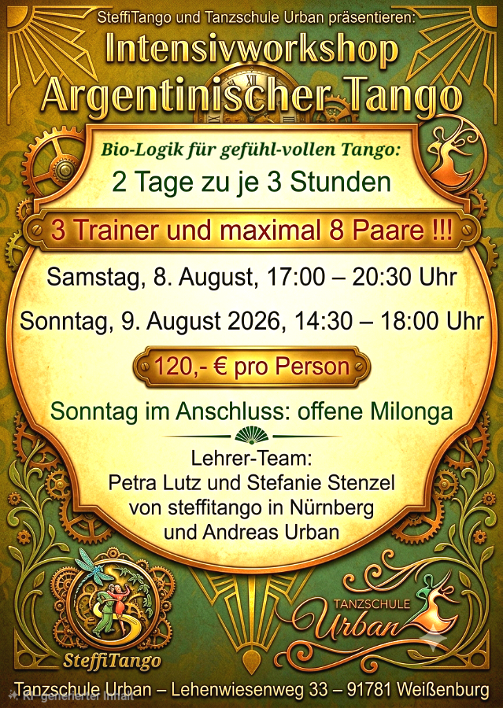 SteffiTango goes Weißenburg-Intensive!